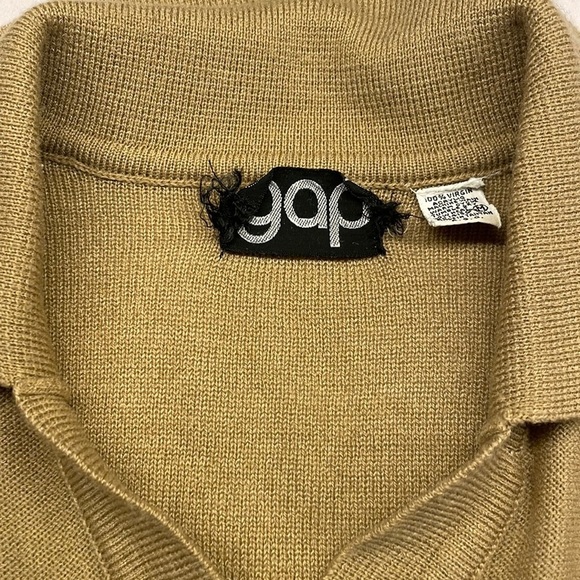 Rare Vintage Early 70s GAP V Neck Collar Striped Sweater ☘️ 30% off Bundles… - Picture 7 of 8